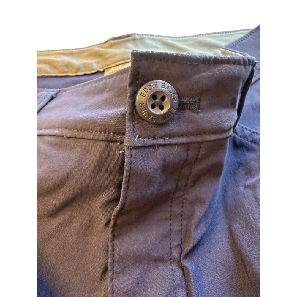 Eddie Bauer‎ Horizon Guide Chino Pants Mens 32x32 Navy Blue Straight Leg Stretch